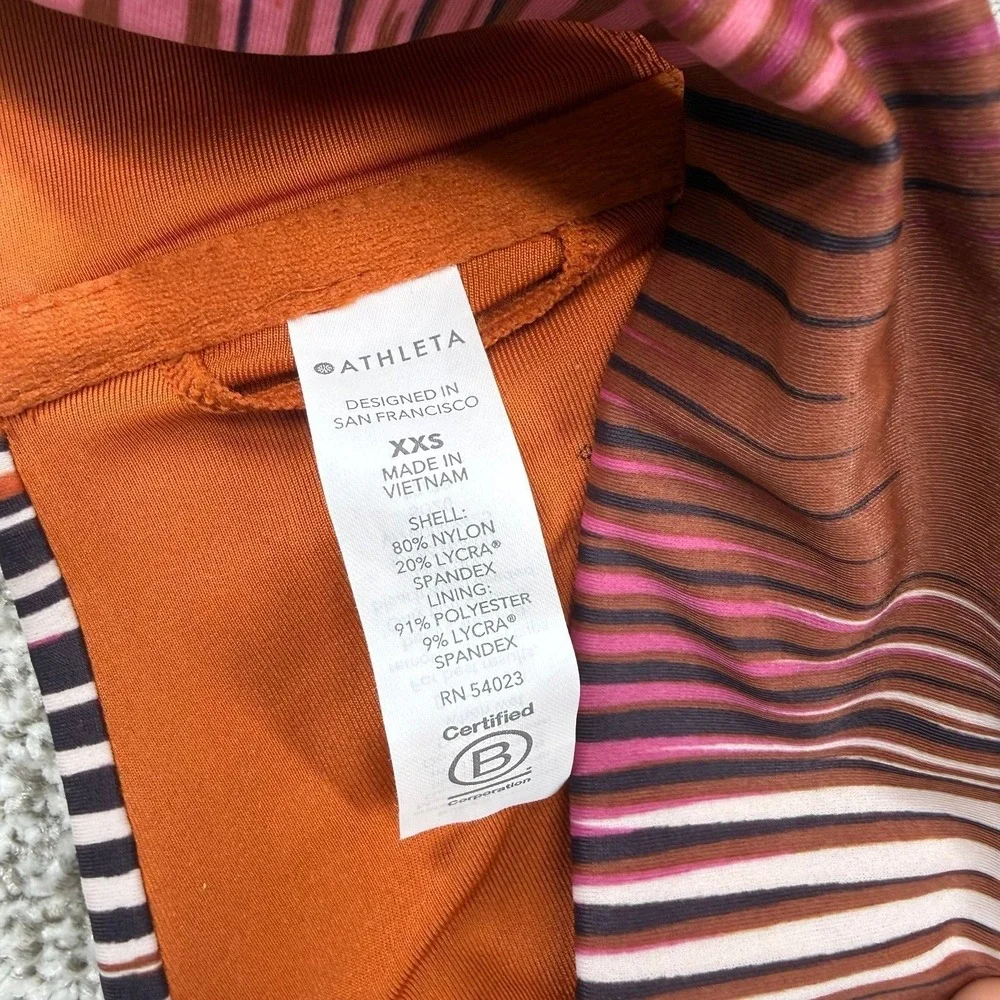 NWT Women's Athleta Warm-Colored Ibiza Scoop Swim Bikini‎ Top Size XXS D-DD Cup
